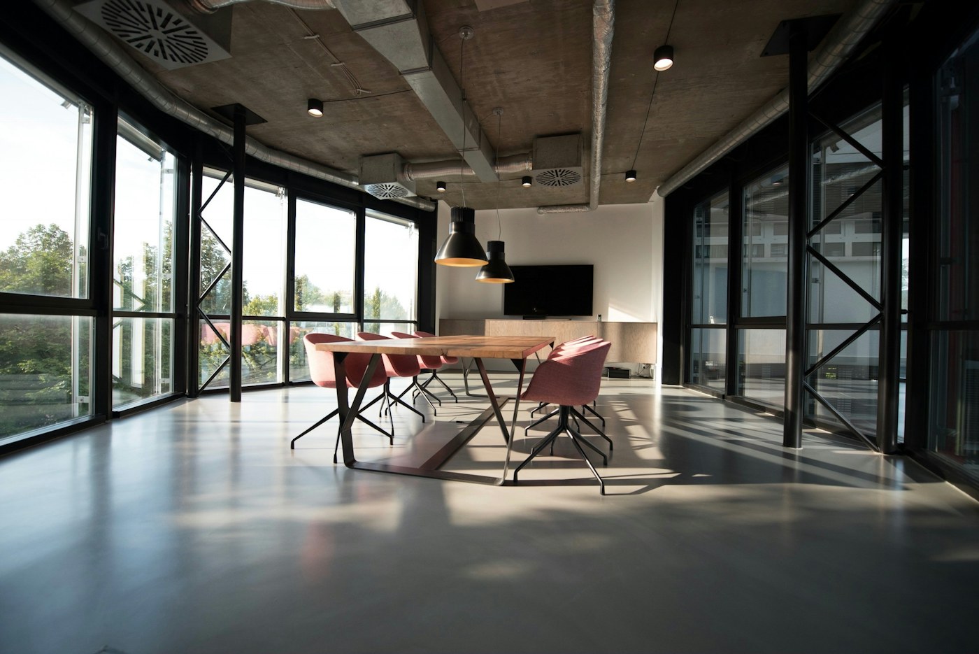 Modern commercial workspace electrical project